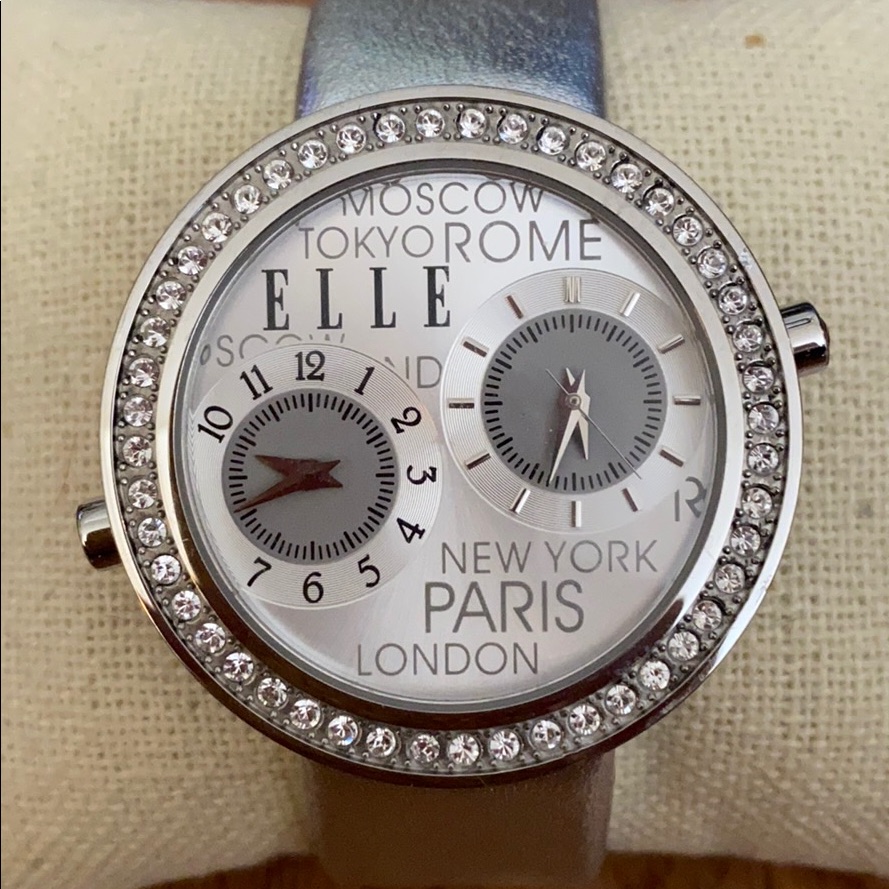 Elle Dual Time Zone Watch